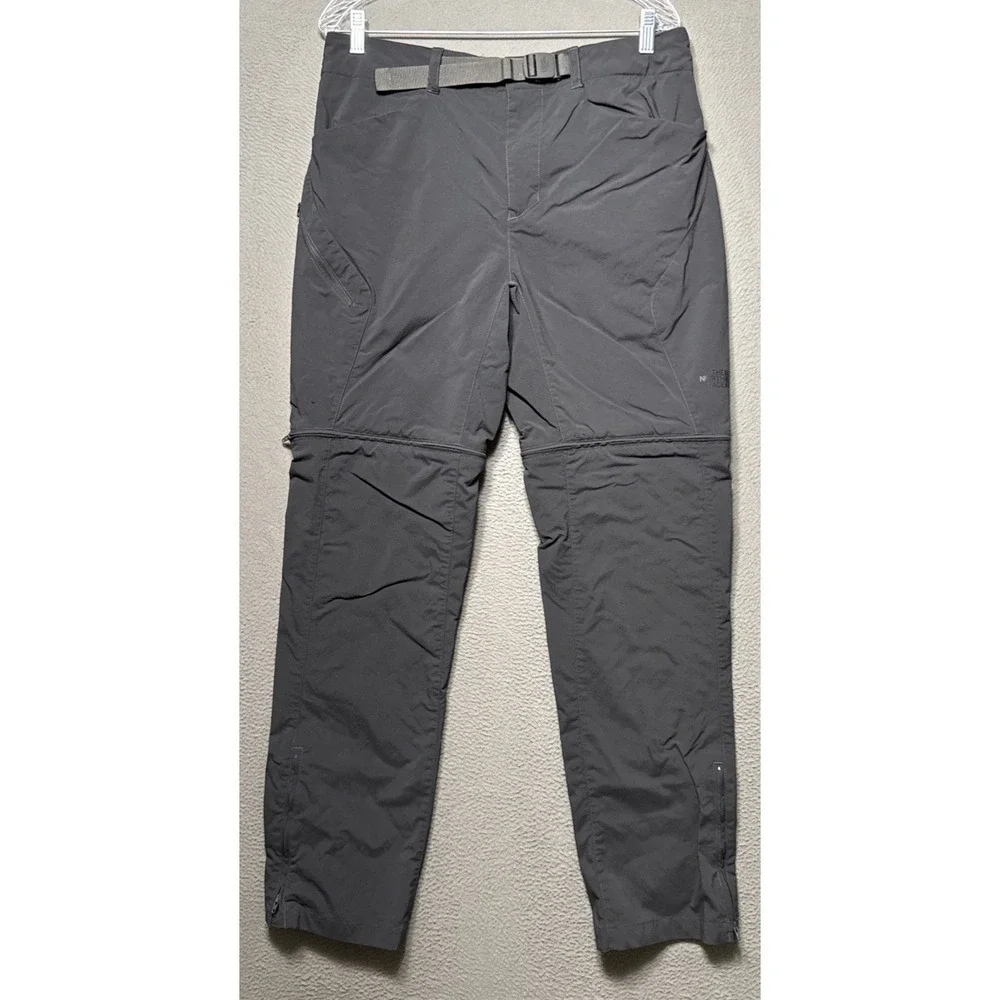 The North Face Paramount Pants Mens 34x31 Gray Convertible Trail Hiking Outdoor